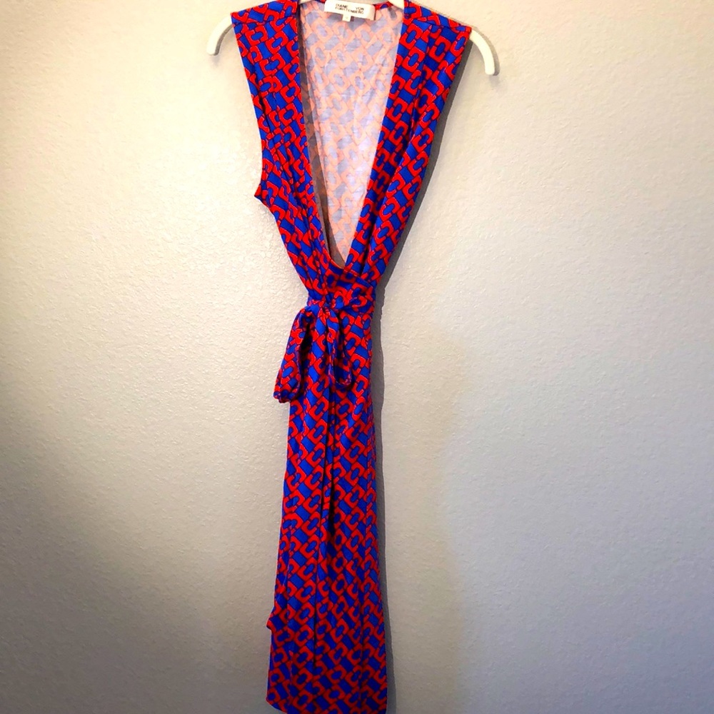 DVF wrap dress, size 12 EUC